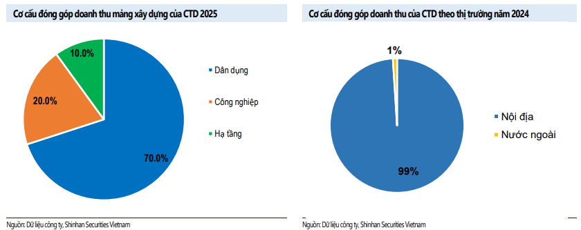 Cơ cấu doanh thu CTD